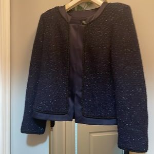 ST JOHN Couture Wool navy blazer size 10